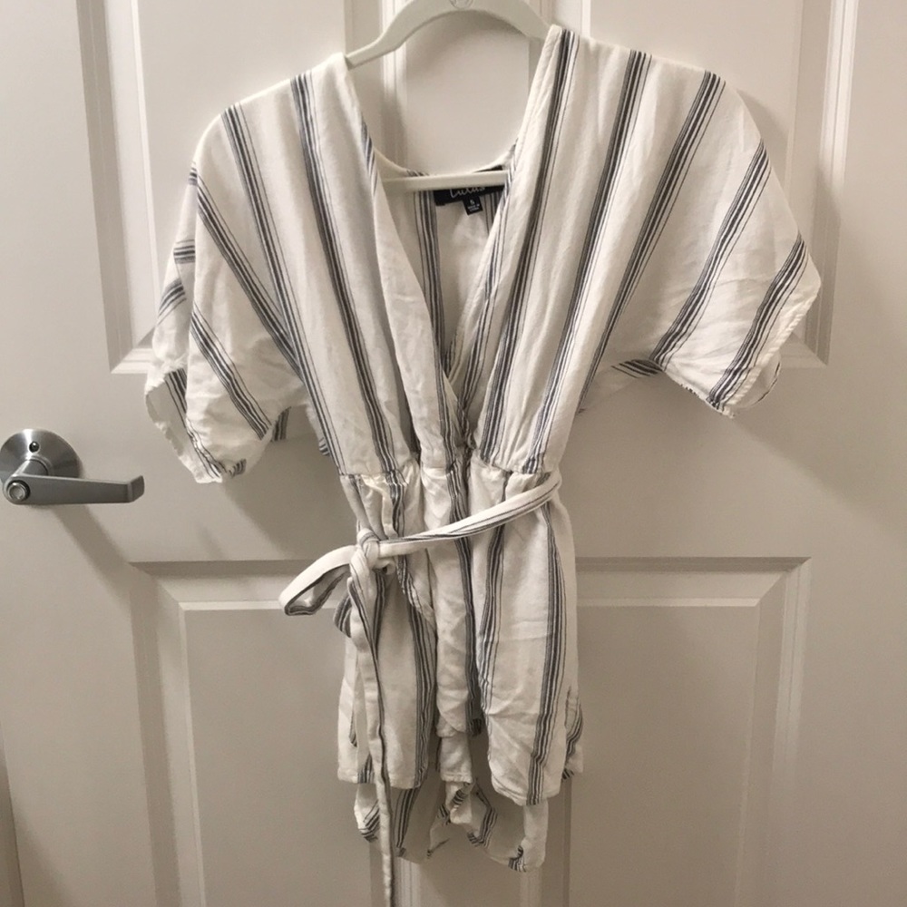 Striped romper